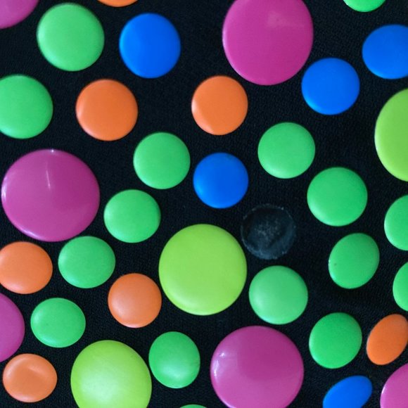 NWT JEREMY SCOTT Neon Polka Dot Mini Skirt - Picture 4 of 6